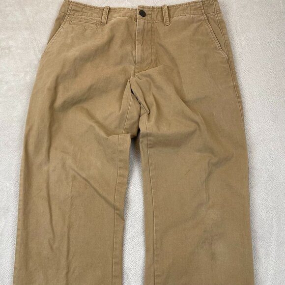 Old Navy Men's Khaki Pants 32x32 Straight-Leg Cotton-Poly Blend - Picture 7 of 16